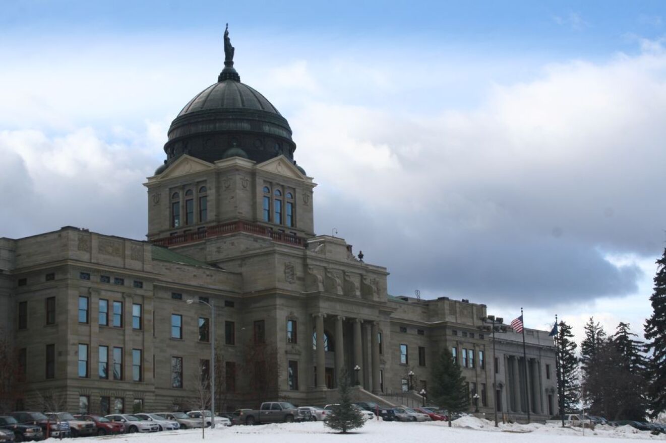 Montana Capitol. (Photo by Jacob Baynham, Community News Service, UM School of Journalism.)